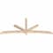 Ekena Millwork Alberta Smooth Timber Gable Bracket, Douglas Fir, 96"W x 40"H x 3 1/2"D x 3 1/2"F, 10/12 Pitch GBW096X40X0404ALB00SDF - alternate 2